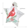 thumbnail image 2 of Wooden Star Table Top With Cardinal Christmas Blessings, 2 of 3