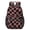 Pink and Black, variant on Pink and Black Wavy Checkered Pattern 17" School Backpacks for Teens,Waterproof Oxford Fabric,S-Shape Padded Straps for School,Travel,Hiking,Camping