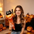 thumbnail image 6 of 50 Pack Halloween Balloon Decorations 23 X 10 Inch Pumpkin Black Cat Inflatable Wands Halloween Party Favors for Students Trick Or Treat Handheld Toys for Home Classroom Party, 6 of 7