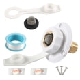thumbnail image 2 of Shengyu RV City Water Inlet Connection Built In Brass Check Valves Rv Rv Accessories Convenient Hose Elbow White, 2 of 5
