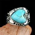 thumbnail image 2 of QQTDFG 925 Silver Plated Turquoise Ring for Women Wedding Party Jewelry Rings SZ 6-13-Turquoise #22-10, 2 of 4