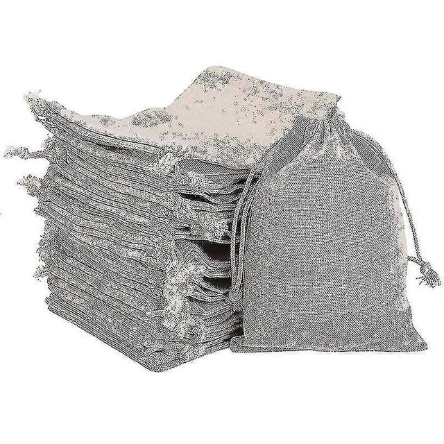 50pcs Small Burlap Bags With Drawstring Gift Reusable Small Sachet Bag