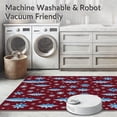 thumbnail image 5 of ODIKA 8'x10' Machine Washable Non-Slip Area Rug, Glimmering Crystal Spectacular Display High Traffic Rug, Red, 606854, 5 of 5