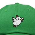 thumbnail image 2 of Dalix Chicken Embroidered Cotton Baseball Hat Adjustable Dad Cap Womens in Kelly Green, 2 of 5