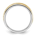 thumbnail image 2 of Auriga Fine Jewelry 14K Two-tone Gold 5-stone 1/6 carat Men's Diamond Channel Band Size 10, 2 of 4