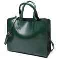 thumbnail image 1 of LHSHID Women Fashion Tote Handbags Lightweight PU Leather Satchel Shoulder Bags Retro Oil Wax Handle Purse, 1 of 7