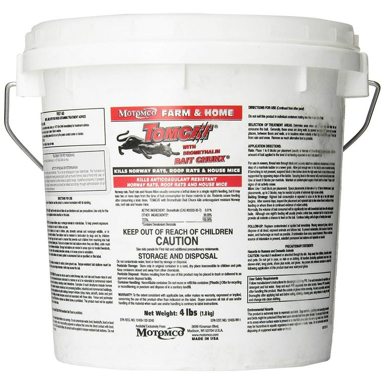 TOMCAT Pellet Bait Pack Rat Mouse Killer With Bromethalin, 47% OFF