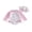 Multi-color, variant on Cenuakty Toddler Baby Girl Swimsuit Set Seashell Flower Long Sleeve Rash Guard Bathing Suit with Sun Cap 2 Piece Outfit