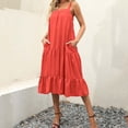 thumbnail image 1 of SMihono Robe Maxi Bohème d'Été pour Femmes Grande Taille Mode Décontractée Robe Camisole Sans Manches Robe Ample Longue Robe de Plage, 1 of 5