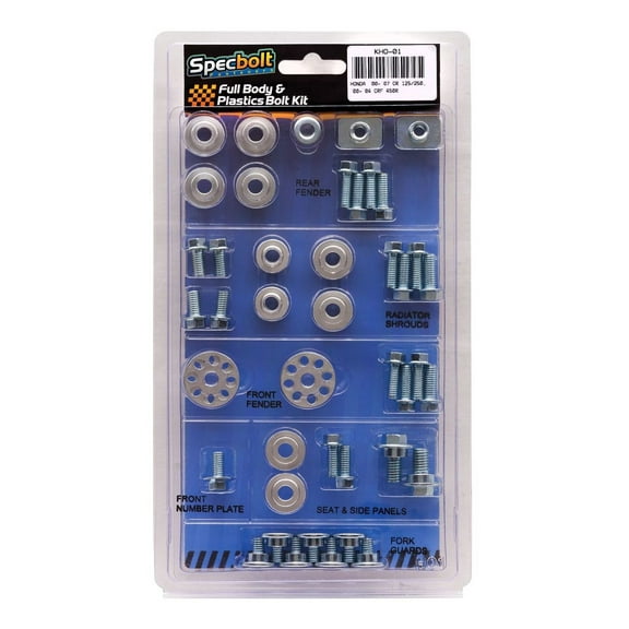 HONDA CR125 & CR250 00-07 / CRF450R 00-04 FULL BODY & PLASTICS BOLT KIT