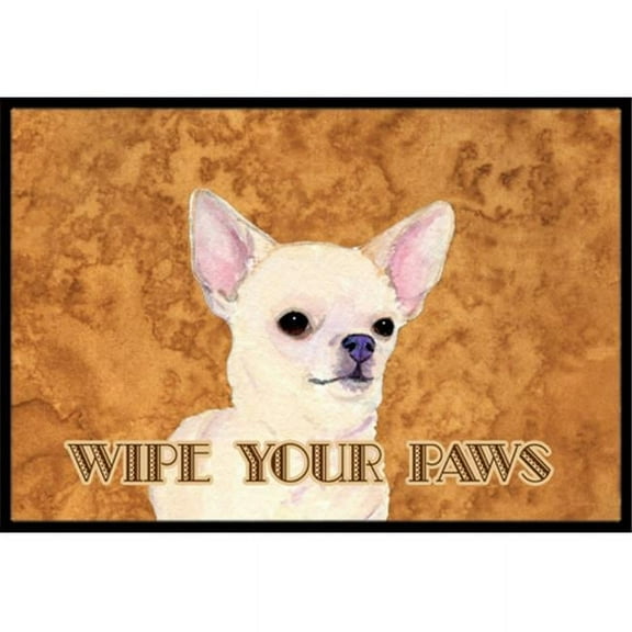 Carolines Treasures  18 X 27 In. Chihuahua Wipe Your Paws Indoor Or Outdoor Mat