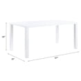thumbnail image 6 of ACME Pagan Dining Table in White High Gloss, 6 of 10