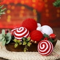 thumbnail image 5 of Christmas Ornaments Ball Red White Xmas Tree Ball Ornaments Christmas Hanging Ornaments Decorative Balls for Christmas Winter Holiday Table Bowls Vase Mantel Decor, Set of 16, 2.36 inch, 5 of 9