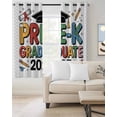 thumbnail image 2 of Colorful Words Graduation Blackout Curtains for Bedroom Living Room Darkening Curtains 54 Inch Long 2025 Funny Cartoon Words Short Curtain for Small Window Treatment Grommet Drapes 52"x54"x2, 2 of 9