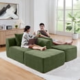 thumbnail image 5 of Jopath 114" Modular Sectional Sofa,Cloud Sectional Couch with Deep Seat,Modern Modular L-Shape Sofa Couch with Chaise,Upholstered Boneless Couches for Living Room Bedroom,No Assembly Required,Green, 5 of 12