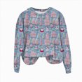 thumbnail image 5 of Towmus Christmas Sweatshirts Women Crewneck Long Sleeve Casual Graphic Sweatshirt Oversized Pullover Tops, 5 of 6