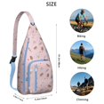 thumbnail image 2 of Foodie Sling Backpack – Delicious Dessert & Candy Pattern Shoulder Bag, Fashionable Lightweight Daypack for Work & School, 2 of 4
