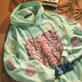 thumbnail image 2 of Chaqueta con capucha estampada personalizada y casual de manga larga con capucha suelta coreana nueva de otoño 2021, 2 of 4