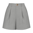 thumbnail image 5 of BUIGTTKLOP Womens Dress Shorts Casual Elastic Waist Wide Leg Suit Tailored Shorts Summer Dressy Work Shorts with Pockets, 5 of 8
