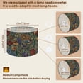 thumbnail image 2 of 2pcs Set Drum Lampshades (13"x 13"x 10"), Vintage Botanical Floral Colorful Flowers Birds Fabric Large Replacement Shades for Table, Floor, and Pendant Lamps, Simple Assembly Needed., 2 of 8