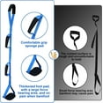 thumbnail image 6 of Long Leg Lifter with Padded Hand Grips and Feet Loop, Rigid Leg Lifter Strap After Hip Replacement Leg Lifters Getting Legs in and Out of Bed,Car,Wheelchair 1PCS, 6 of 7