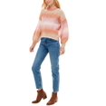 thumbnail image 3 of Ultra Flirt Juniors Ombre Mock-Neck Sweaters, Pink, X-Large, 3 of 4