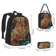 thumbnail image 2 of Disketp Vintage Butterfly Green Mochila Estampada de Gran Capacidad con Lonchera y Estuche, Set de 3 Piezas para Estudiantes, 2 of 7