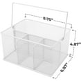 thumbnail image 4 of shiyou-Sorbus UTN-Cady-WH Mesh Utensil and Napkin Holder-White, 4 of 4