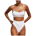 thumbnail image 1 of 2025 Womens High Waisted Swimsuits Womens Swimsuits Plus Size Two Piece Bottom Padded Bathing Suits Mesh Swimsuit Top Bikini Sets Top Two Beach Rompers for Teen S Piece, 1 of 5