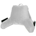 thumbnail image 4 of Reading Pillow, Petite Back Pillow, Backrest Pillows for Bed with Arms, Shredded Memory Foam Back Pillows for Sitting in Bed, Small Back Support Pillow for Kids & Teens, Silver Gray, 4 of 6