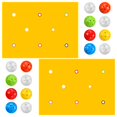 thumbnail image 1 of Lona Team Building Game Trader de 2 hoyos con 16 bolas (amarilla), 1 of 7
