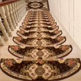 thumbnail image 1 of Juego de 1 peldaños de escalera - Alfombras de interior - 65 x 24 cm - Suaves - con respaldo antideslizante - Peldaños de escalera modernos extra gruesos - 3 cm D - Sensación cómoda para los pies Moro, 1 of 4