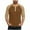 Khaki, variant on Men's Henley Heavyweight T Shirts Long Sleeve Color Block Plus Size Tee Tops Crewneck Pullover Shirt for Big Men