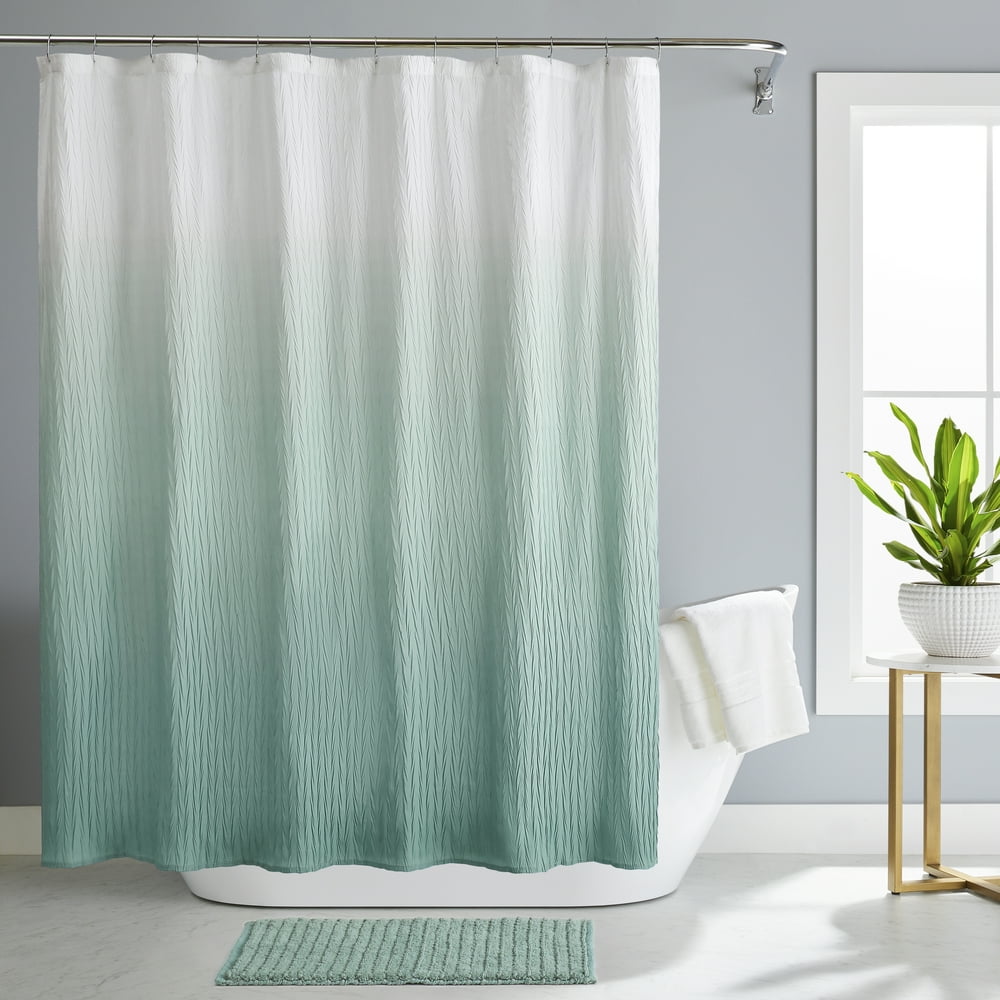 Better Homes & Gardens Ombre Crushed 14 Piece Shower Curtain Set