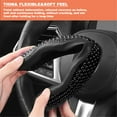 thumbnail image 5 of 2x Universal Car Steering Wheel Cover Black Anti-Slip, 5 of 6