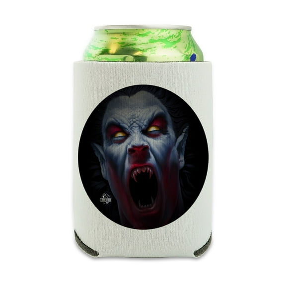 Creepy Scary Vampire Demon Awakening Can Cooler - Drink Sleeve Hugger Collapsible Insulator - Beverage Insulated Holder