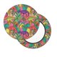 thumbnail image 2 of Balery Colorful Dinosaur Fundas de asiento para taburete de bar redondo de tela de terciopelo ajustables que protegen de arañazos y manchas para sillas de 14 a 17 pulgadas.-12 inch, 2 of 7