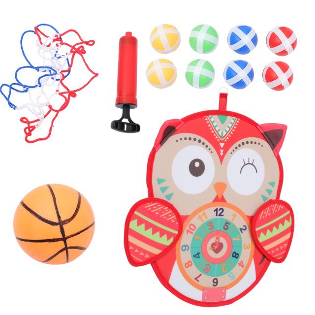 1 juego divertido diseño de doble cara objetivo baloncesto lanzar juguete educativo FRCOLOR Hogar12309200