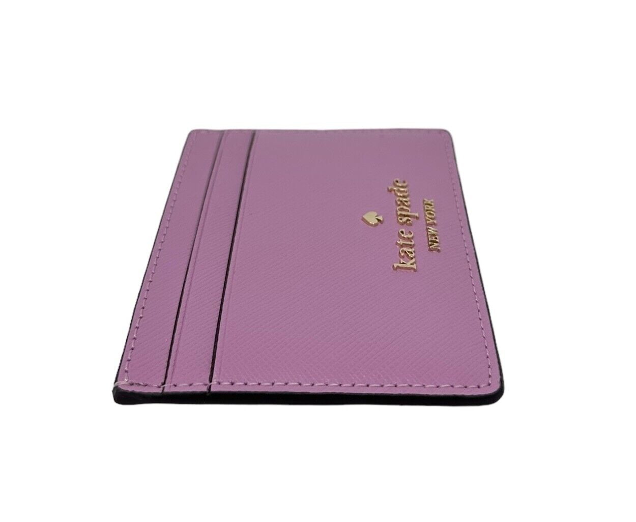 Kate Spade Madison Small Slim Card Holder Berry Cream Leather