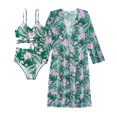 thumbnail image 1 of Gibobby Conjunto de bikini para mujer Bikinis de cintura alta para mujer, conjunto de Bikini Sexy de 3 piezas, traje de baño para cubrir, traje de baño d(Verde,M), 1 of 5