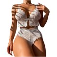thumbnail image 1 of Lencería de mujer corsé encaje sin alambre Racy muselina ropa de dormir ropa interior Tops + calzoncillos Fridja  nalpqowj12227, 1 of 9