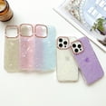 thumbnail image 5 of Compatible with iPhone 15 Pro Max Case, Clear Glitter Hybrid Protective Phone Case Slim Transparent Anti-Scratch Shock Absorption TPU Bumper Cover for iPhone 15 Pro Max 6.7", Purple, 5 of 8