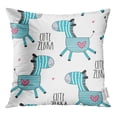 thumbnail image 1 of RYLABLUE Colorful Cute Zebra Pattern Kids Adorable Africa Baby Beautiful Throw Pillowcase Cushion Case Cover, 1 of 1