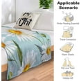 thumbnail image 4 of Daisy Fleece Throw Blanket, Floral Super Soft Fuzzy Plush Flannel Blanket,Lightweight Microfiber Cozy Warm Blanket, for Couch Sofa or Bed All Seasons 40" x 50", 4 of 6