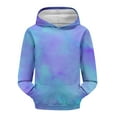 thumbnail image 3 of Mercatoo Girls Trendy Tie Dye Hoodies Teens Oversized 𝐇ooded Sweatshirts Cute Rainbow Long Sleeve Fall Winter School Hoodie, 3 of 7