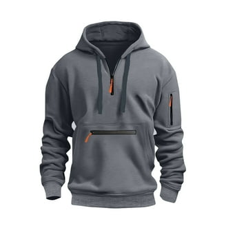 LEEy-world Sweatshirts Hoodies for Men Zip Up Sweashirts Thick