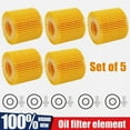 thumbnail image 2 of JIAHAOO Oil Filter Kit 5 Pack for Toyota 1.8L 2.0L 16V Engines C-HR Scion XD IM CT200h NX200 Plastic Easy Use, 2 of 11