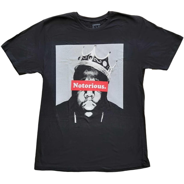 Biggie Smalls - Camiseta The Notorious para Adultos Unisex (Negro)