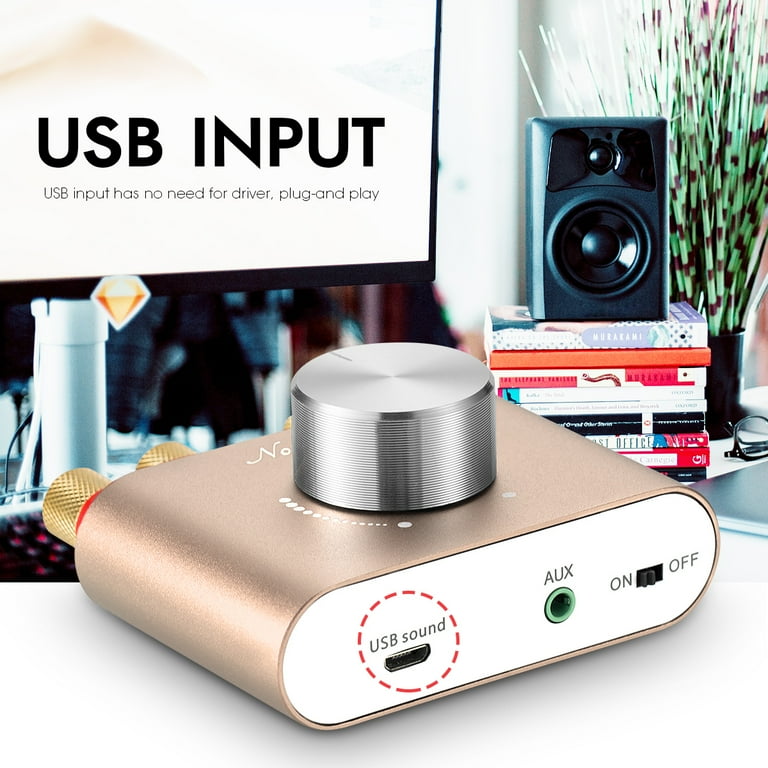 Nobsound Mini Bluetooth 5.0 Power Amplifier, Stereo Hi-Fi