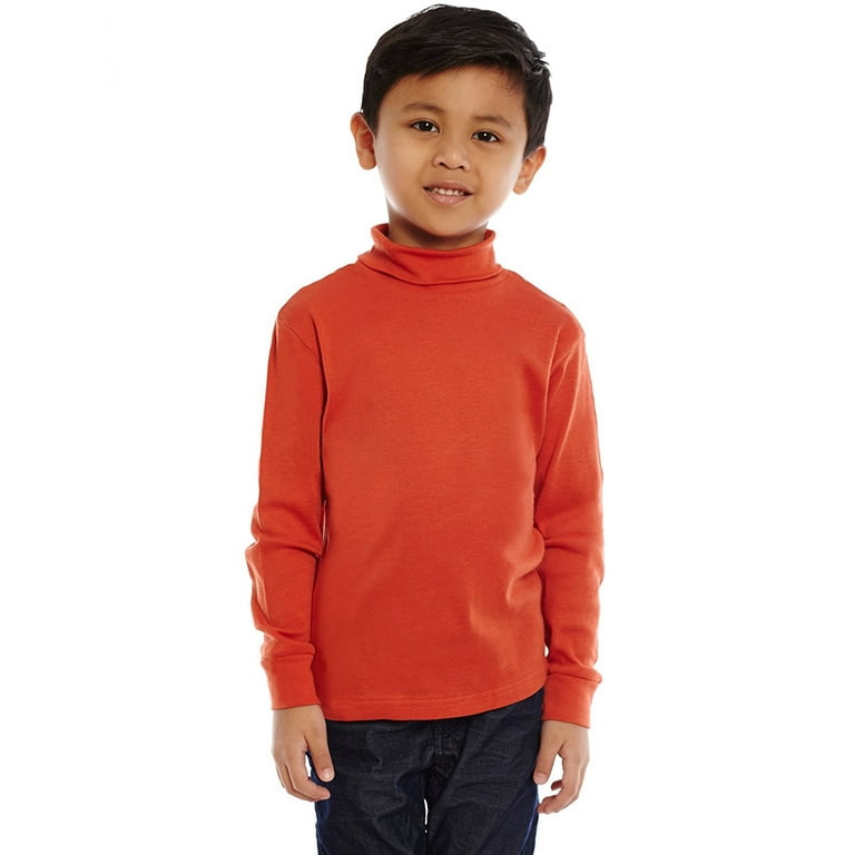 Orange cotton turtleneck 2025
